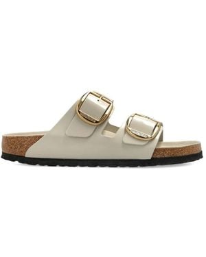 Birkenstock Schoenen ,Leer Arizona Big Buckle Narrow Fit - Naturel