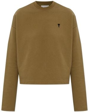 Ami Paris Sweatshirts - Green