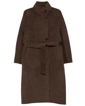 Arma Belted Coats - Brown