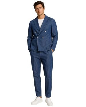 BRIGLIA Double Breasted Suits - Azul