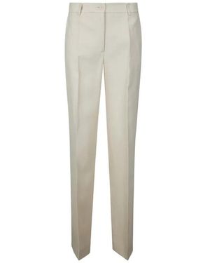 P.A.R.O.S.H. P.A.R.O..H. ,Broeken ,Wit ,Leer Slim-Fit Broek - Naturel