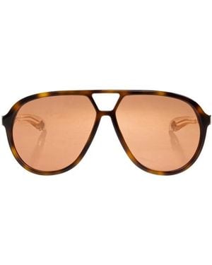 McQueen Accessoires ,Bruin ,Aviator Zonnebril
