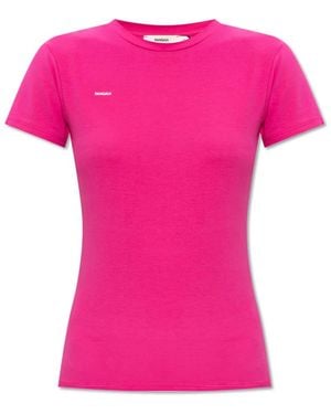 PANGAIA Tops ,Roze ,Katoen Cotton-Stretch T-Shirt