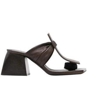 Uma Wang Heeled Mules - Negro