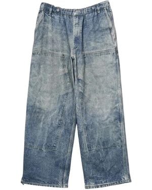 Beams Plus Loose-Fit Jeans - Azul
