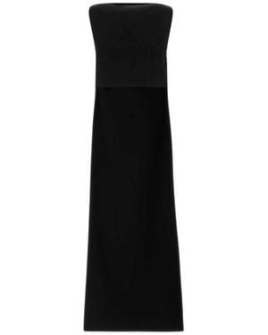 Jil Sander Kleedjes ,Zwart ,Maxi Kleedjes