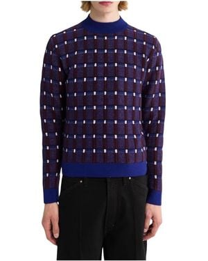 Jil Sander Round-Neck Knitwear - Bleu