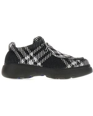 Burberry Schnür-Creeper Derby Schuhe - Schwarz