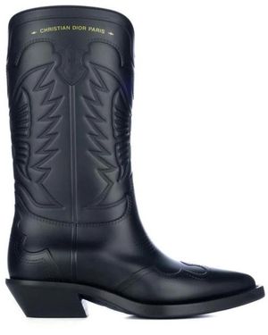 Dior Cowboy & Biker Boots - Blue