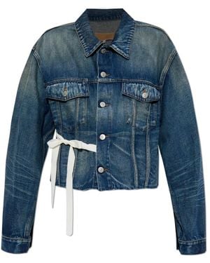 MM6 by Maison Margiela Denim Jackets - Azul
