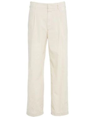 Closed Straight Trousers - Blanc