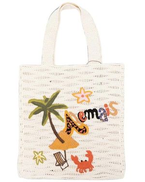 ALÉMAIS Tote Bags - Blanco
