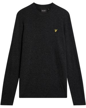 Lyle & Scott Round-Neck Knitwear - Black