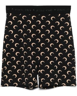 Marine Serre Short Shorts - Black