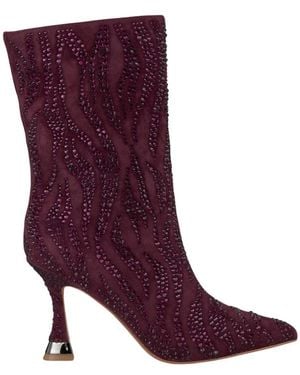 Alma En Pena. Heeled Boots - Purple