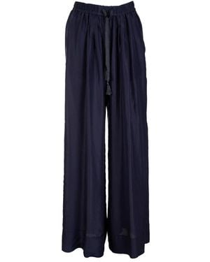 forte_forte Wide Trousers - Blue
