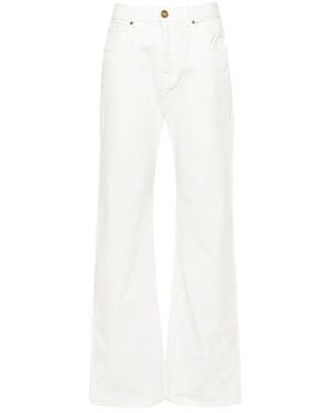 Pinko Wanda High-Rise Wide-Leg Jeans - White