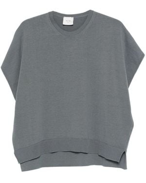 Alysi Round-Neck Knitwear - Grey