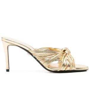 ALEVI Heeled Mules - Metallic