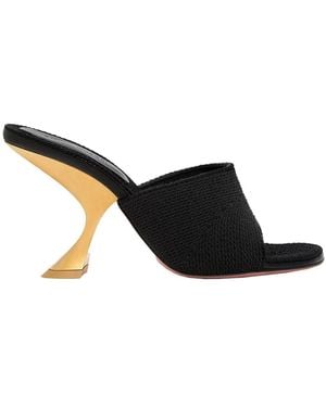 AMINA MUADDI Schwarze Mules