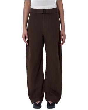 Lemaire Wide Pants - Brown