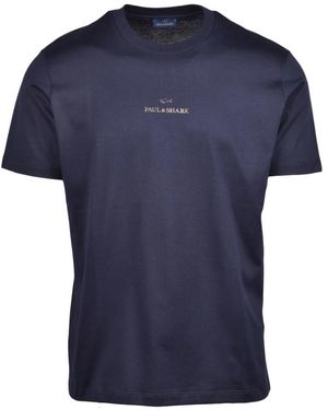 Paul & Shark Tops ,Blauw ,Katoen T-Shirts