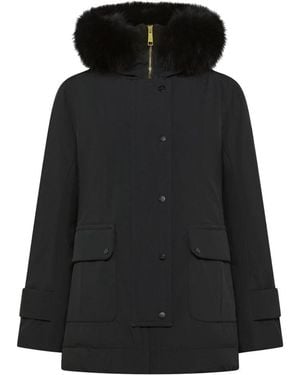 Peuterey Jassen ,Zwart ,Polyester Korte Parka