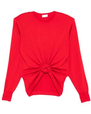 Magda Butrym Round-Neck Knitwear - Red