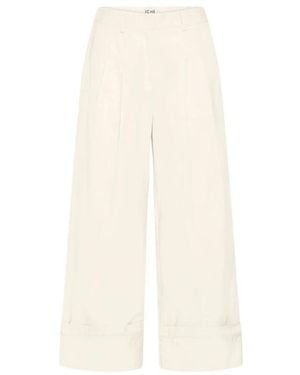 Ichi Wide Trousers - Neutro
