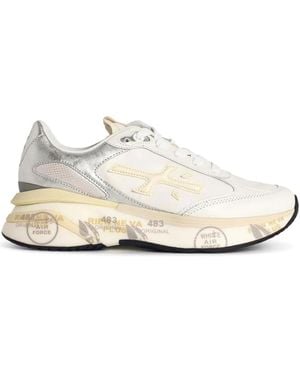 Premiata Schoenen ,Wit ,Leer Moerund Sneakers