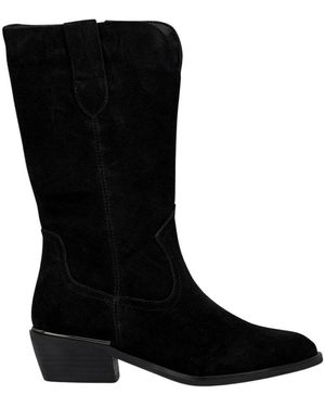Alma En Pena. Cowboy & Biker Boots - Black