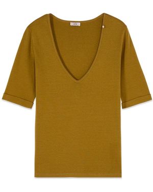 Oltre Tops ,Groen ,Katoen T-Shirts