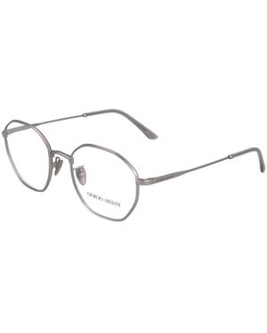 Armani Unregelmäßige Metallrahmen Brille - Mettallic