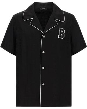 Balmain Short Sleeve Shirts - Black
