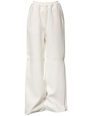 Dolce & Gabbana Wide Trousers - White
