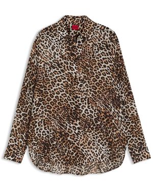 HUGO Overhemden ,Bruin ,The Boyfriend Shirt