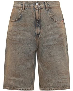 AMISH Denim Shorts - Gray