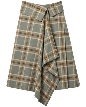 Tela Rokken ,Groen ,Midi Rok - Grijs