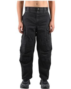 DIESEL Straight Trousers - Negro
