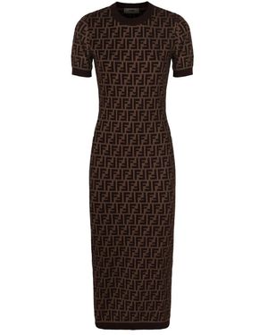 Fendi Midi Dresses - Brown