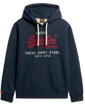 Superdry Hoodies - Blue