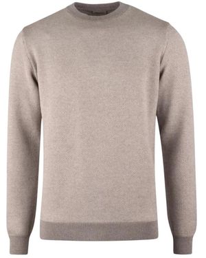 Stenströms Merinowollpullover – Strukturstrick Mit Kontrastdetails - Grau