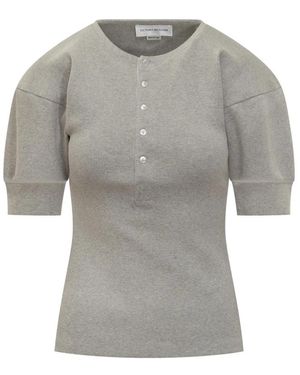 Victoria Beckham Round-Neck Knitwear - Grijs