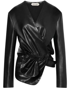 Alberta Ferretti Tops ,Zwart ,Abiti Poliestere