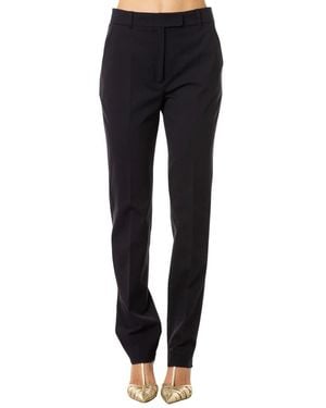 Max Mara Broeken ,Blauw ,Slim Jersey Broek