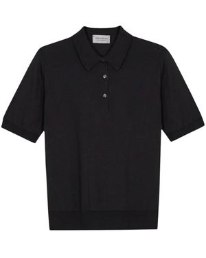 John Smedley Polo Shirts - Negro