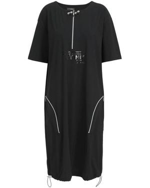 Doris Streich Hemdblusenkleid - Schwarz