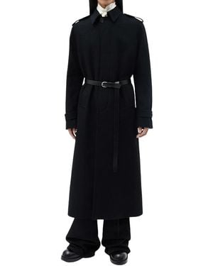 Ann Demeulemeester Belted Coats - Nero