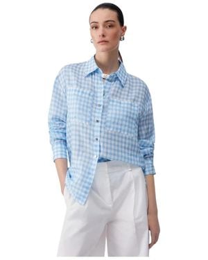 Liu Jo Overhemden ,Blauw ,Vichy Shirt