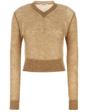 GIMAGUAS V-Neck Knitwear - Natural